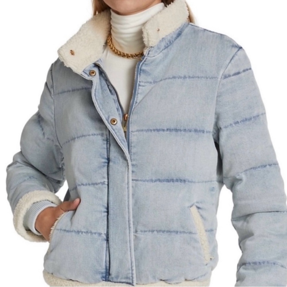 Generation Love Denim Shearling Jacket